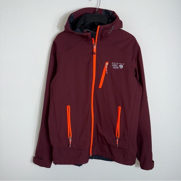Mountain Hardwear Jackets & Blazers - Mountain Hardwear Women's Full Zip Hoodie Jacket-Burgundy-Size Medium